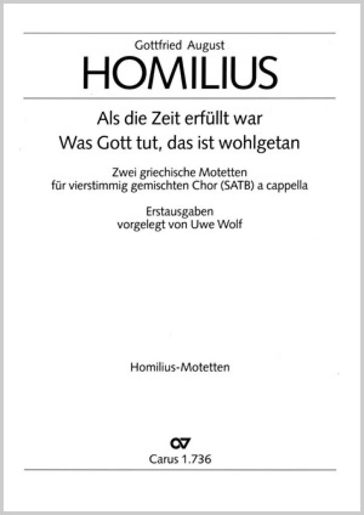 Homilius: 2 griechische Motetten